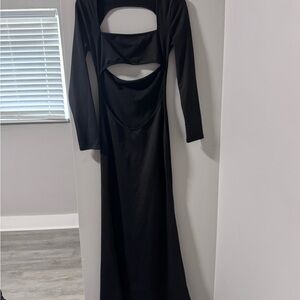Maternity Black Long Sleeve Dress